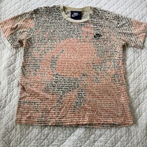 Nike Multicolor Text Graphic Tee